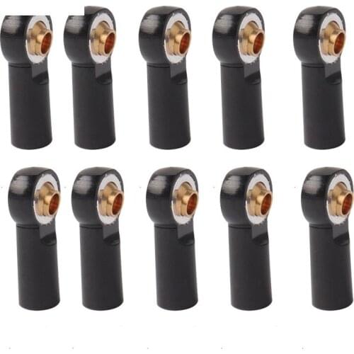 Alloy M3 Thread 9mm Length Link Rod End Ball Head Holder Tie Rod End Hole Aluminum For RC Car Hobby Model Hop-Up Parts