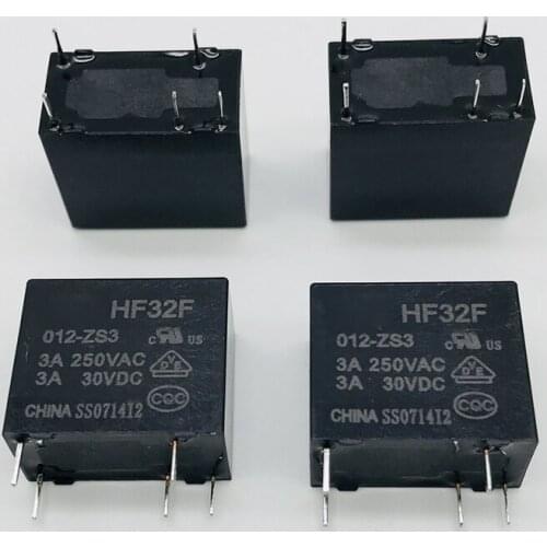 New 10pcs/lot JZC-32F 012-ZS3 (555) JZC-32F-012-ZS3 3A 5PIN HF32F-012-ZS3