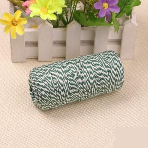 NEW 8ply 1.5MM-2MM Cotton Bakers Twine Mix 200meter Bakers Twine Gift Packing GREEN Twine for Crafting