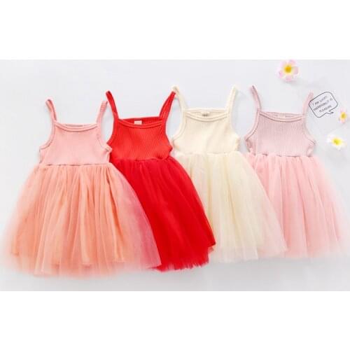 Sweet Baby Girl Princess Party Bridesmaid Dress Toddler Sleeveless Tutu Tulle Layers Sun Dress