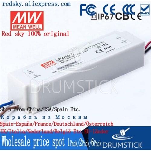 Steady MEAN WELL LPV-60-5 5V 8A meanwell LPV-60 5V 40W Single Output LED Switching Power Supply