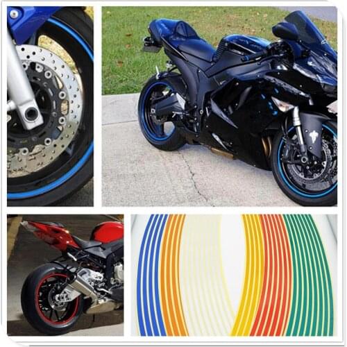 Strips Motorcycle Wheel Sticker Reflective Decals Rim Tape Bike Car Styling For KTM 990 SupeR SUZUKI GSF600 Bandit GS1000