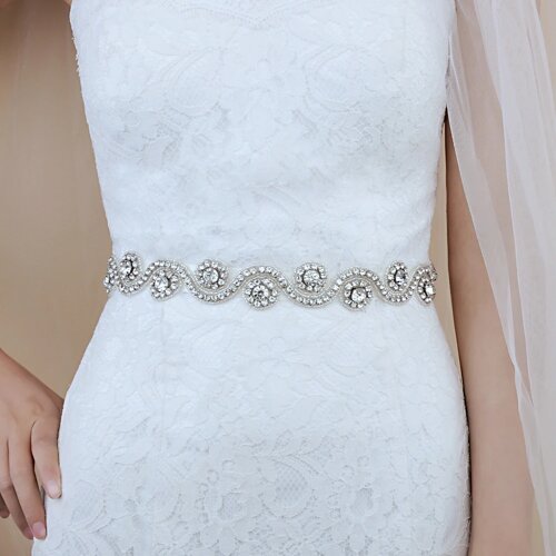 100% Handmade Stunning Diamond Belts For Women Belt Marriage Bridal Belt Crystal Rhinestone Bridal Sash Wedding Belt Accessories