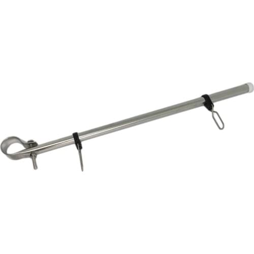Adjutable 14" Flag Pole Staff For 7/8" - 1" Rail Tube Boat Car RV Campers