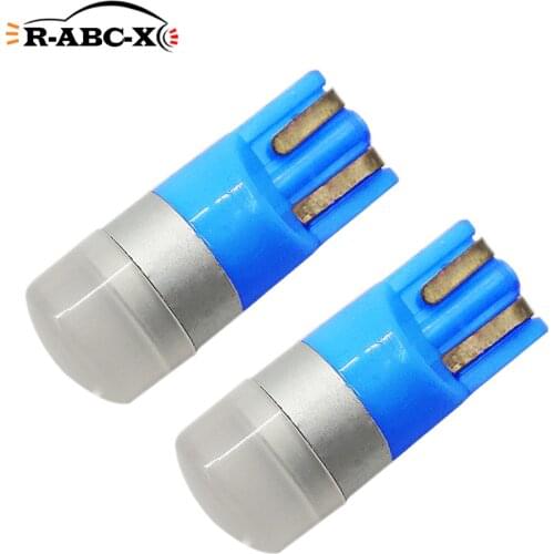RUIANDSION 2Pcs T10 w5w Led Car Panel Light Truck Dome Dashboard License Plate Bulb 10-24V 12V Blue Green White Red Pink Nopolar