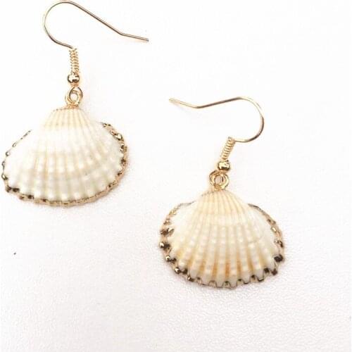 Dongmu jewelry new shell earrings bohemian beach style small starfish earrings ladies fashion accessories summer birthday gift