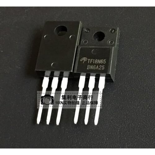 10pcs/lot TF18N65 AOTF18N65 TO-220F