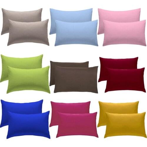 50x70cm 2Pcs Soft Solid Color Cushion Cover Pillow Case Home Sofa Chair Decor Home Decoration подушка