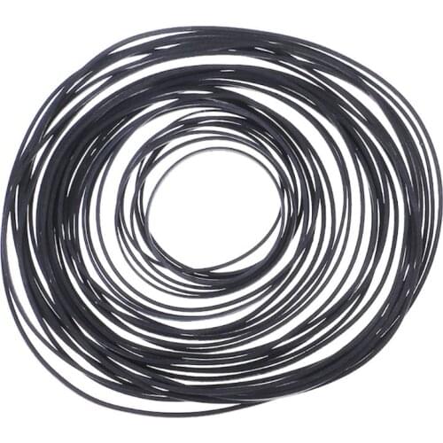 30Pcs Mix Cassette Tape Belt Assorted Common Belt Pro for Recorders CD-ROM Video Machines Walkman DVD Drive 0.7x0.7mm