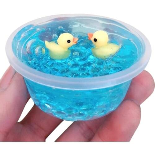 60ml Antistress Kids Toys for Children Duck Mud Mixing Cloud Slime Scented Stress Kids Clay Toy Soft Anti Stress Plasticine Gift