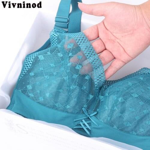 Bright Green Bras For Women Sexy Lingerie Thin Bra Summer Crop Tops Bh Lace Brassiere Girl BCDE Cup 36 38 40 Plus Size Intimates