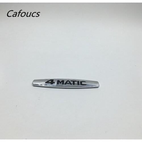 Cafoucs Chrome 4matic 4 matic Logo Rear Trunk Emblem Badge Sticker For Mercedes CLS GLA W124 W210 W251