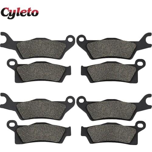 Cyleto Motorcycle Front and Rear Brake Pads Set for Can AM Renegade 500 800 800R 1000 STD EFI XXC 2012 2013 2014 2015 2016