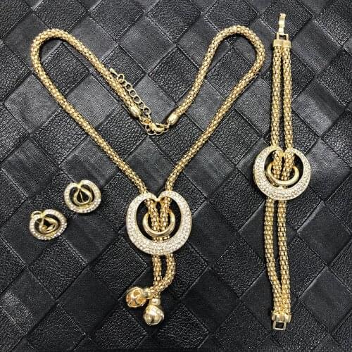 Algeria traditional holiday jewelry set flower drop pendant necklace/earring/bracelet fashion Moroccan golden wedding jewelry