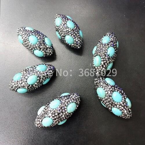 Natural raw ore stone beads hand DIY necklace sweater chain accessories