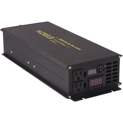 Pure Sine Wave Solar Inverter Power 2500W 24V 220V Inverter Battery Generator DC to AC Converter 12V/48V/60V/110V to 120V/240V