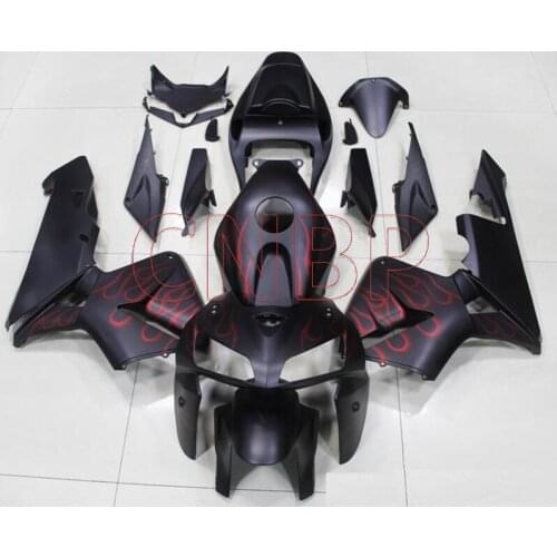 Fairing for Honda CBR600RR 2005 - 2006 Matte Black Red Frame Plastic Fairings CBR 600 RR 06 Fairings for Honda CBR600RR 05