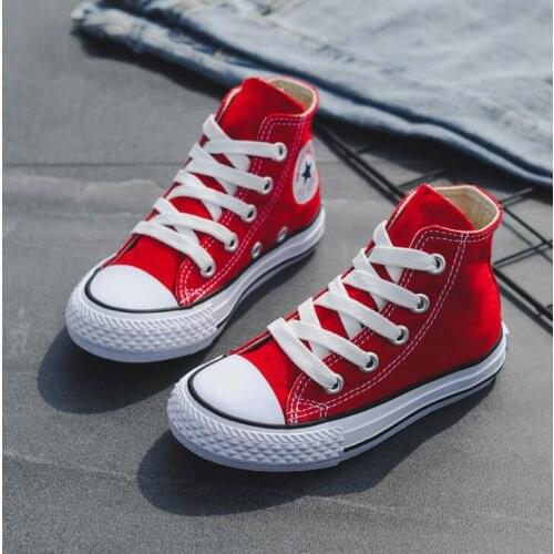Childrens Shoes Spring Autumn Kids Canvas Shoes Girls Boys Canvas Shoes High-Quality Anti-Slip Comfortable Soft Shoe