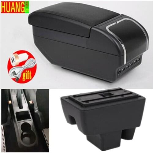 For Skoda RAPID Armrest Retrofit For Volkswagen Polo 2020 Car Armrest box Center Storage box car accessories Interior USB