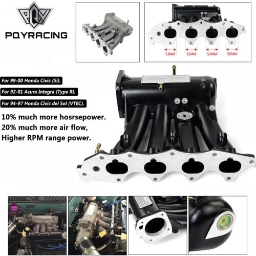PQY - FOR b16a b16b b18a Aluminum Cast Intake Manifold Upgrade Bolt On FOR 99-00 Honda Civic 92-01 Acura Integra PQY-IM42-CA