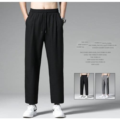 Sports Running Pants Mens Breathable Fitness Training Jogging Sweatpants Basketball Tennis Trousers Gyms Track Elastic Pants
