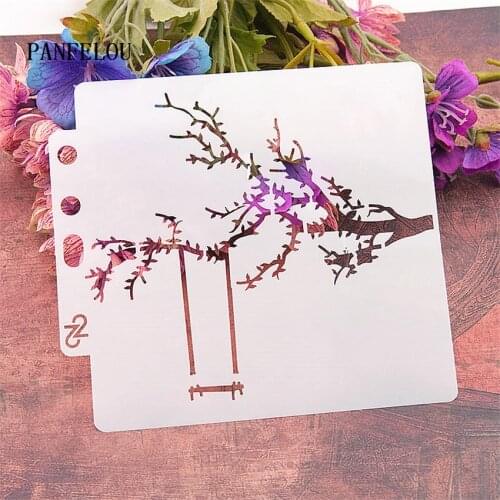 The branches swing scrapbook stencils spray plastic mold shield DIY cake hollow Embellishment printing lace ruler valentine