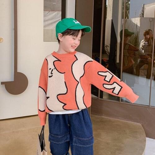 Knitting Spring Autumn Boys Sweatshirts Jacket Coat Kids Outwear Children Clothes Tops Teenager Gift High Quality