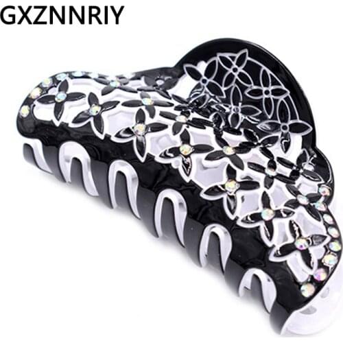 Hollow Flower Hair Claw Clips for Women Accessories 9cm Arcylic Hairclip Ladies Fashion Headpiece Crab Hair Clip Headwear Gifts