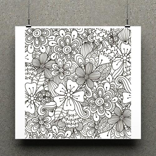 ZhuoAng Over the flowers For DIY Scrapbooking/Card Making Decorative Silicon Stamp Crafts