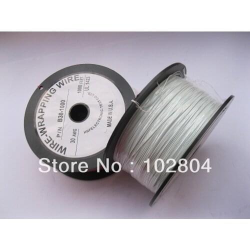 5 roll 1000ft 30AWG Wire-Wrapping Wire Sliver Plated Copper White Color