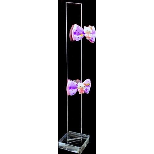 Acrylic hair clips holder hairpin accessories stand tiara display haar clip pins organizer jewelry support jewerly rope case