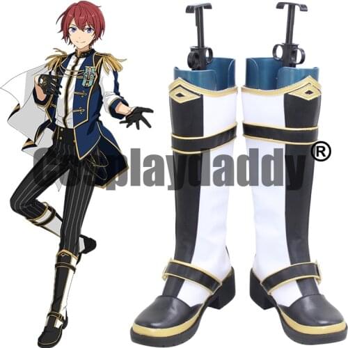 Ensemble Stars!! Square Unit New Dimension Knights Holy knight who swears loyalty Tsukasa Suou Game Cosplay Shoes Boots X002