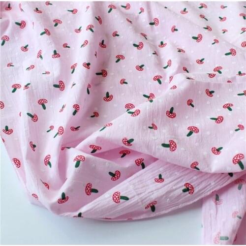 Pure Cotton Plain Thin Cotton Cloth Wash Cloth Printing Small Broken Flower Cloth Shirt
