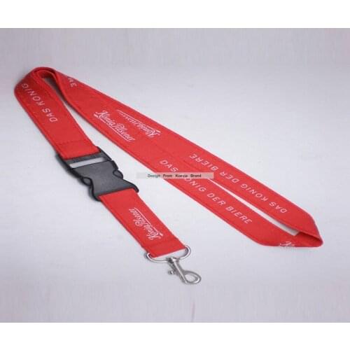 Cheap customize design logo 2.0*90cm red neck Lanyard Key Chain/ Work card/ Cell Phone Strap with for free shipping