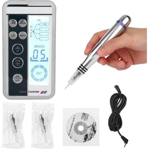 Charment Plug in Electric Tattoo Machine MTS Semi-Permanent Eyebrow Lip Eyeliner Tattoo Beauty Machine Device EU Plug Box Packag