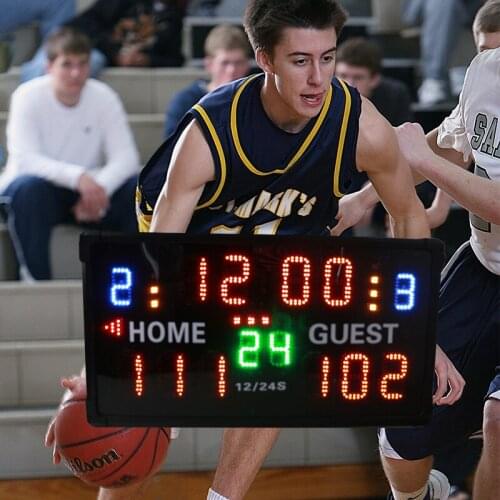 Ganxin Wireless Remote Control Large led basketball scoreboard