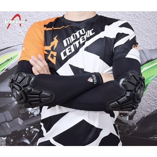 Vemar Mens Protective Ice Sleeve Motorcycle Elbow Pads Rider Arm Sleeves Anti-impact MTB DH Bicycle Cycling Elbow Protection