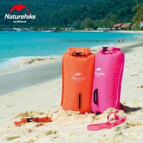 Naturehike 28L Inflatable Waterproof Swimming Bag Swimming Flotation Bag Dry Waterproof Bag For Swimming Drifting NH17S001-G