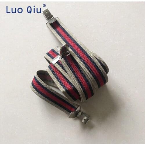 10PCS New Mens Womens Unisex Clip-on Suspenders Elastic Y-Shape Adjustable Braces Solids 25*100cm Colorful 2019 HOT