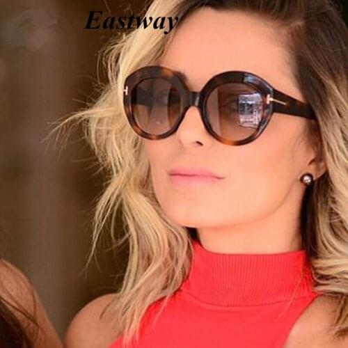 Eastway Classic Fashion Gradient Women Sunglasses Round Vintage Brand Designer Female Outdoor Sun Glasses Men Oчки Cолнечн UV400