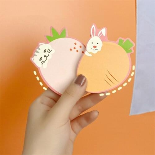 7 Color Sticky Notes Index Memo Pad Bookmarks Cute Scheduler Paper Stickers Kids Stationery School Supplies Cartoon Sticky Notes
