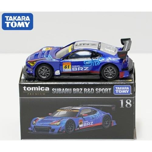 Takara Tomy Tomica Premium Subaru BRZ Sti SPORT Racing Collection Alloy Diecast Diorama Car Model Miniature Carros TP18 Toys