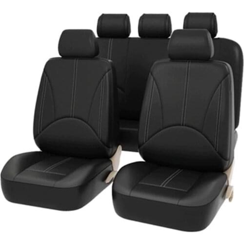 Universal PU Leather Car Seat Cover Set Four Season Breathable Auto Interior Styling Car Seat Protector for VOLKSWAGEN Nissan