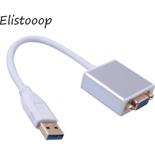 USB 3.0 to VGA Video Graphic Card Display External Cable Adapter for WIN7 WIN8 Vista 1080P/ USB 3.0 to VGA Adapter Connector