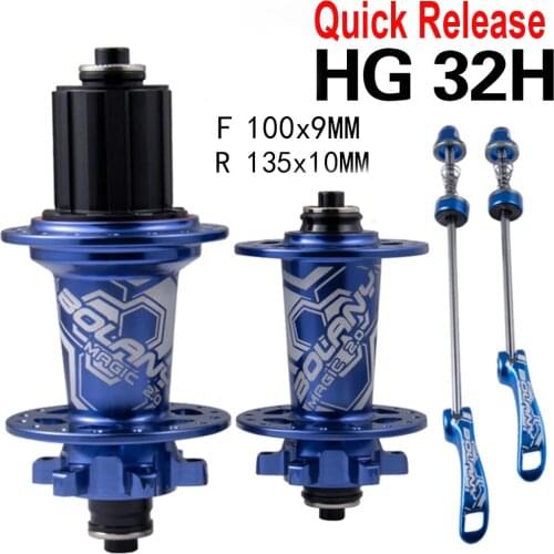 Bolany Bike Hubs NBK Disc Brake 32 Hole 4 Sealed Bearing Bicycle Aluminum Alloy Quick Release MTB Hub 8 9 10 11 12 Speed