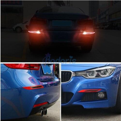 Waterproof Reflective Warning Sticker Front Rear Bumper Strips For Toyota Land Cruiser 200 LC200 FJ 100 Car Styling Accessories