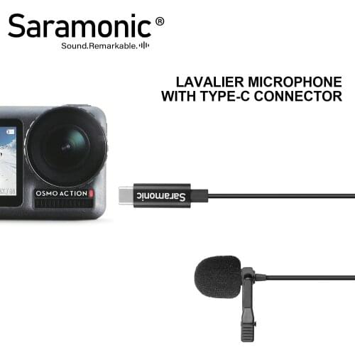 Saramonic LavMicro U3-OA Omnidirectional Lavalier Microphone with Type-C Connector for DJI OSMO™ ACTION