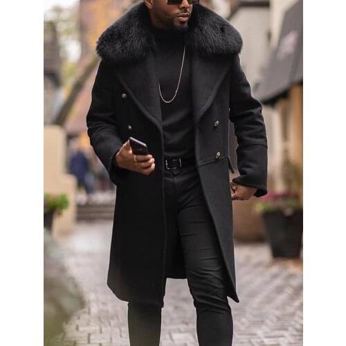 XIKUO Mens Wool Coats