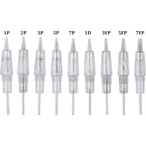 10pcs Replacement Screw Tattoo Cartridge Needles 1D 1R 2R 3R 3F 5R 5F 7R 7F for MYM Electric Derma Tools Microblading Needles