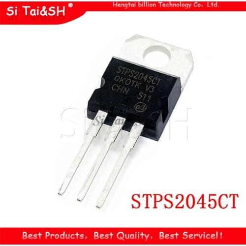 10pcs STPS2045CT TO-220 STPS2045C TO220 45V 20A STPS2045 new original